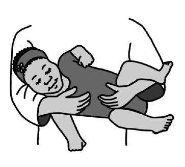 Stretch#3 Football carrying stretch: Place your baby s back against your stomach or chest.