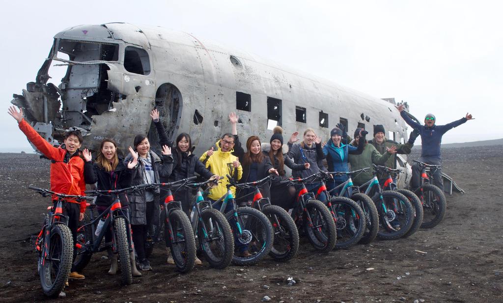 The intense and comprehensive day includes a Glacier Hike on Sólheimajökull, visit the DC-3 Plane wreck on a fat bike and then go into a