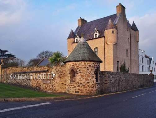 BALLYGALLY CASTLE (17-20 July) This is a self-drive package rental cars are extra 3 Nights at the 4-Star Ballygally Castle Hotel Two days Official 148 th Open entry tickets Thursday 18 th July