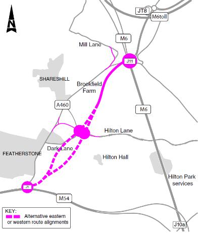 12 Appendix B Public Consultation 2014/15 Summary 12.1 Summary 12.1.1 A public consultation was held for 8 weeks, between November 2015 and January 2015, to present options for a new road linking the M54 and M6/M6 Toll.