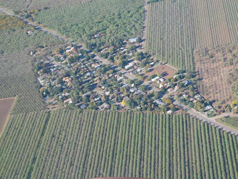 Butte County s valley region is dotted with small agricultural communities surrounded by fertile farmland. Photo courtesy of the Butte County Department of Development Services.