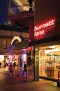 Street Mall and Burnett Lane shops, eateries, gyms and