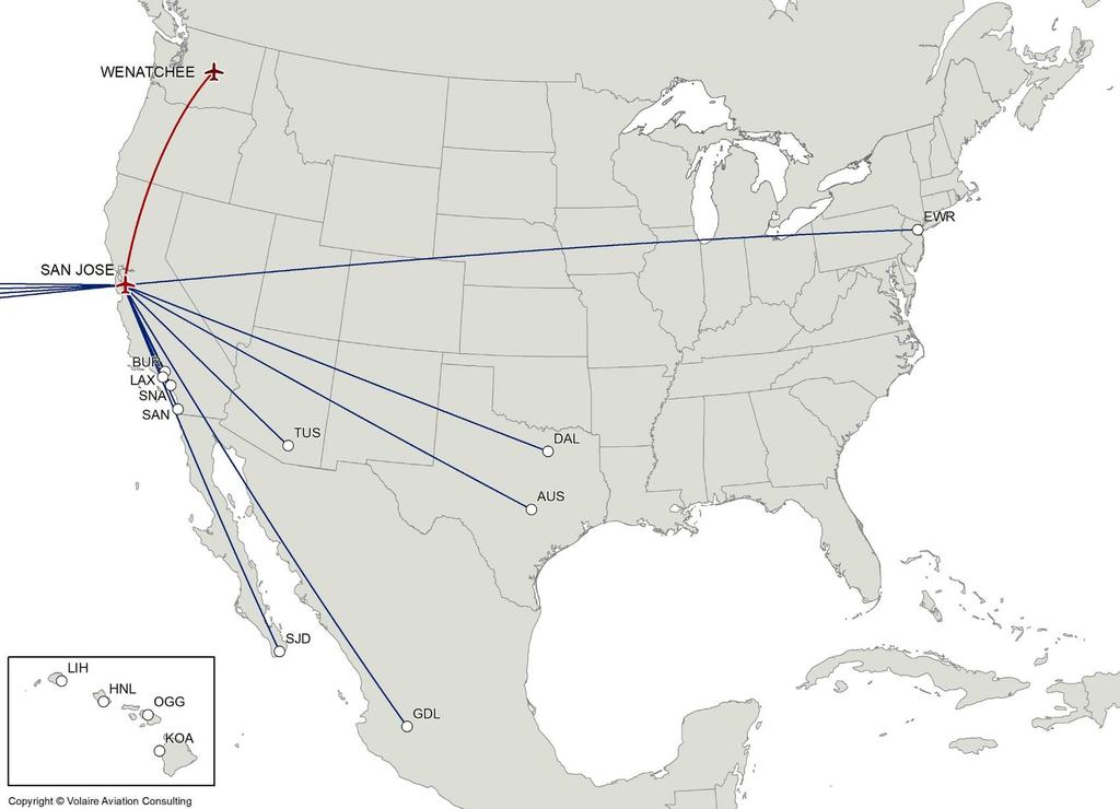 THE ALASKA OPERATION AT SJCOFFERS CONNECTIONS TO 14 CITIES, ACCESSING