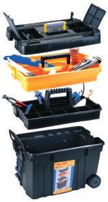 up of plastic tool storage case and plastic tool box