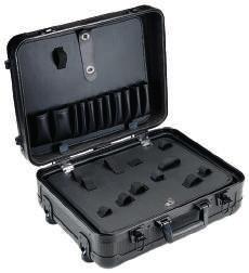 Description 198100 CASE 482x340x205 146,87 198105 CASE + BAG 800x340x205 201,47 Aluminium case with 1 tool