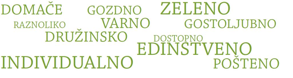 Slovenske turistične organizacije. 94 Kako je bil opredeljen profil znamke? Slovenija je harmonija različnosti. Je zelen svet v malem, s čudovito, neokrnjeno in nedotaknjeno naravo.