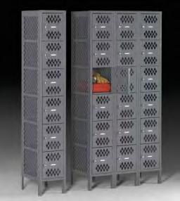 Six-tier high configurations Available in single or three-wide units Opening size of 12" wide Box depth of 18" Rugged