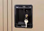Locker Accessories Grooved Key Lock This built-in deadbolt lock features a rust-resistant steel