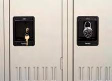 eliminate that old clanging and banging. All lockers feature a lightweight, low friction latching mechanism which opens easier and smoother than traditional latches.