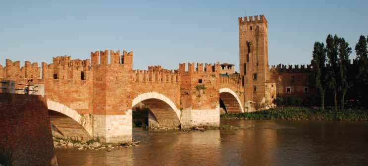 the River Mincio, then south to ancient Mantua, Romeo s supposed place of