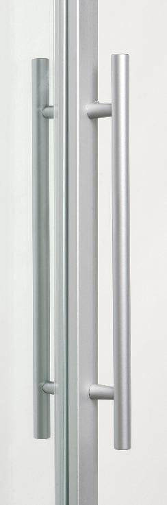Suitable, as well as for fixing on glass, also on sliding systems with aluminium profile. Contact surface on the structure Ø13 mm.