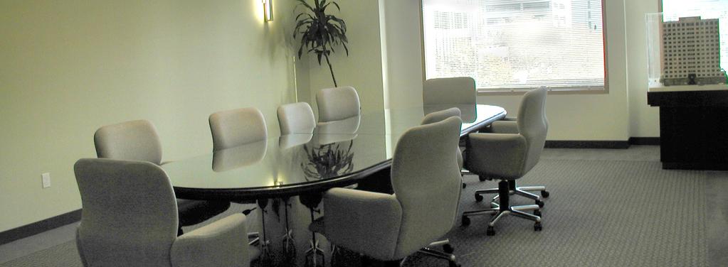 STAY CONNECTED EXECUTIVE CONFERENCE FACILITY Located on 6th floor Executive conference facility includes: Training Room 10 person capacity Conference Room 10 person capacity Huddle Room 5 person