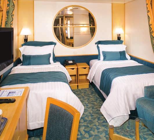 Safes All staterooms. All stateroom and balcony sizes are approximate. Refrigerators available upon request depending on availability Safety deposit boxes are also available at Guest Relations.