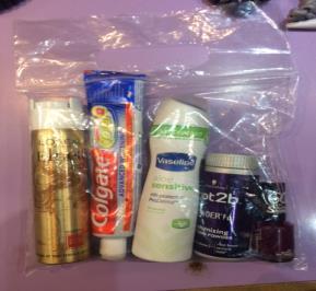 SECURITY (continued ) There will be signs at security showing items that you must not take in your hand luggage If you ve got any of these items in your hand luggage put them