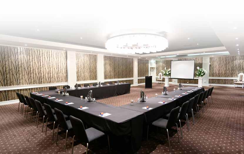 the gala room Suitable for larger conferences, STAGE The Gala Room overlooks the Atrium Courtyard where tea & coffee breaks and working lunches are served.