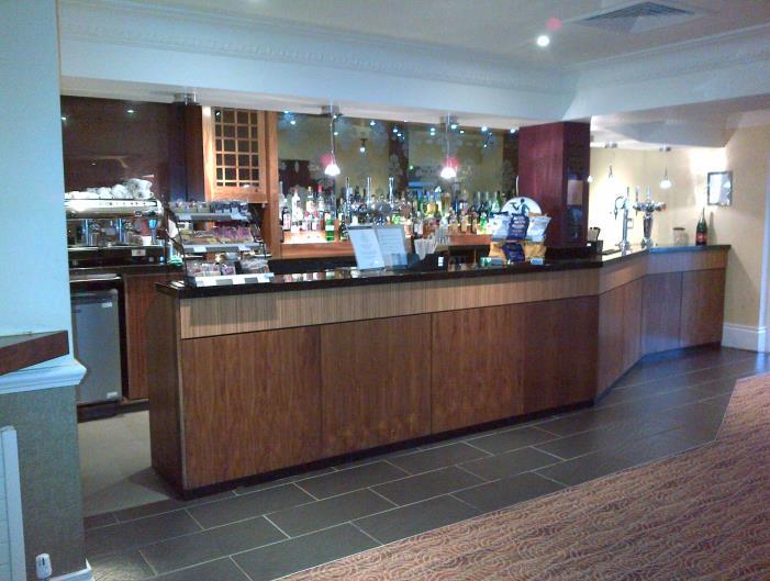Breakfast is served from the buffet area which is approximately 1 metre tall. Menus are available in large print.