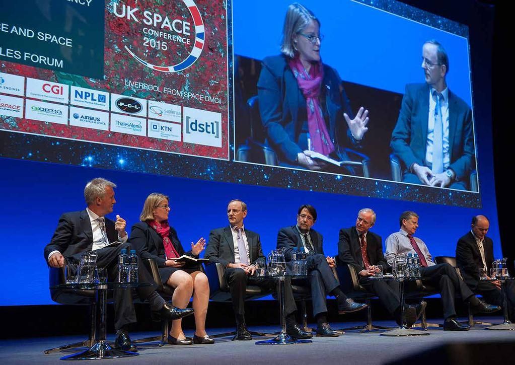 THE audience UK Space Conference 2015 key figures 1,055 Participants 500 Dinner guests 105 Exhibitors 21 Sponsors Who should attend?