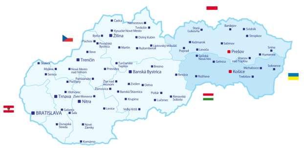 Regional analysis country profile Slovakia General description of the region The Slovak part of the CE area consists of two regions in Slovakia: Prešovský samosprávny kraj (Prešov region - NUTS III)