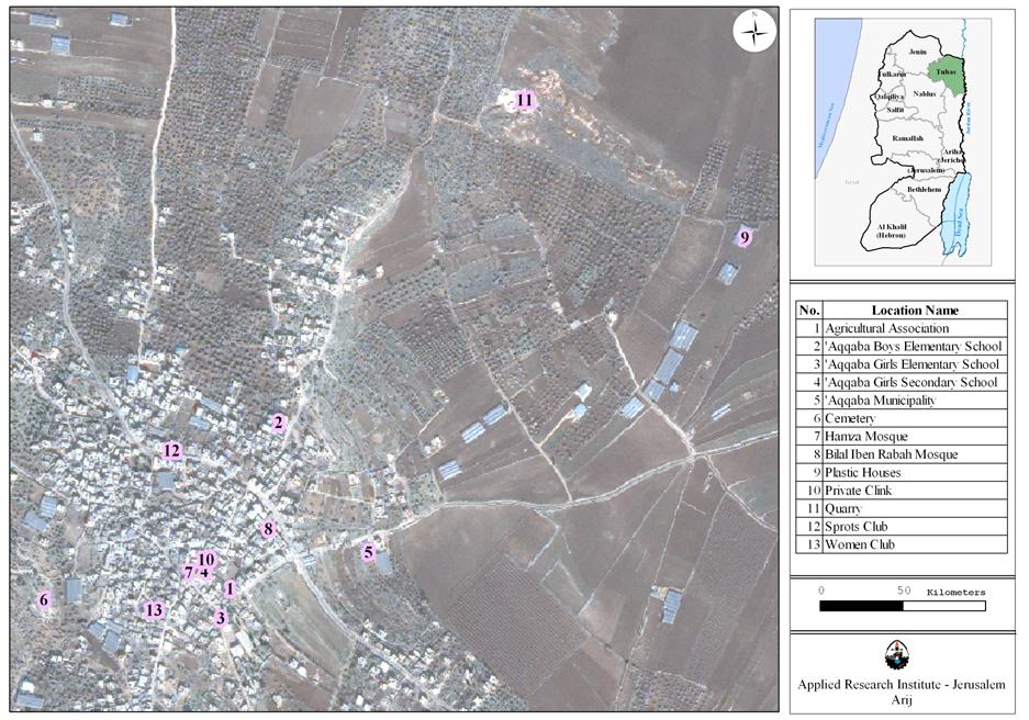 Socio-Economic Surveillance System Map 2: Main locations in Aqqaba village The Economy The economic base of Aqqaba village is dependent upon the agricultural sector; most of the residents base their