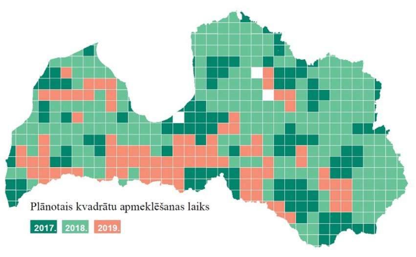 Related projects Nature Census (Dabas skaitīšana), 2016-2020, EU Cohesion Fund inventory of EU importance habitats (Habitats Directive, Annex I) in the territory of Latvia 20 nature
