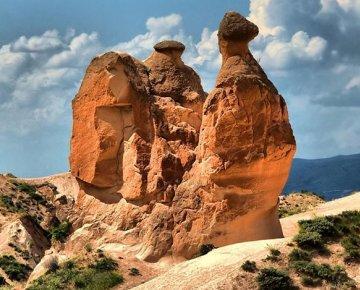 After breakfast, start your exploration of Cappadocia with a visit to the Devrent Valley with its different types of fairy chimneys: some with caps, others in the shape of cones or mushroom-shaped