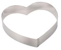 STAINLESS STEEL CAKE RINGS PASTRY HEART SHAPED CAKE RING