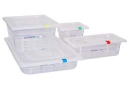 GASTRONORM STORAGE CONTAINERS POLYPROPYLENE TROLLEYS & STORAGE GASTRONORM STORAGE CONTAINERS POLYPROPYLENE GASTRONORM CONTAINER 1/1 GASTRONORM CONTAINER 1/2 GASTRONORM CONTAINER 1/3 138T.1570.
