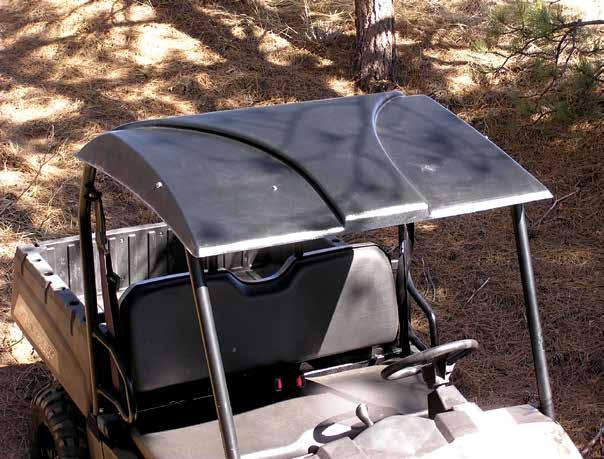 MSR 100 MIDSIZE ROOF Fits 2010-2014 Midsize Ranger 400,500,570,800,EV Tool-less Installation One Piece Roof installs in seconds Visor keeps sun and rain off