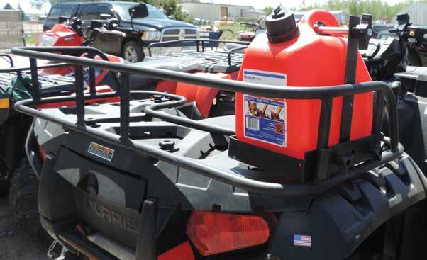 Includes 2 gallon CARB/CRC fuel can and all hardware for Tool Less installation. The Fuel can mounts to Hornet Bed Racks and Rail systems.