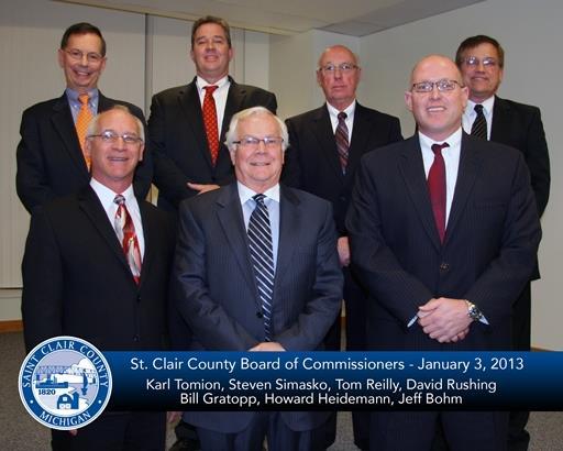 l ST. CLAIR COUNTY BOARD OF COMMISSIONERS District 1 Steve Simasko District 2 Karl Tomion District 3 Howard Heidemann District 4 Tom Reilly District 5