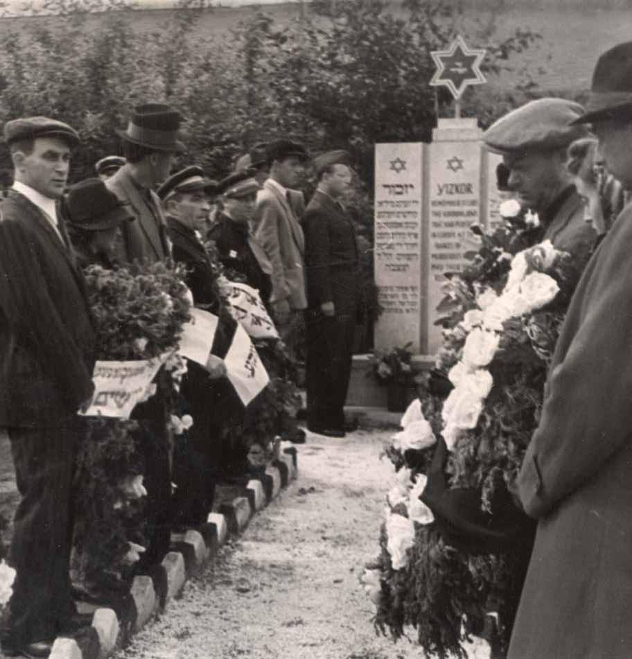 Remembrance Unveiling of a memorial to Holocaust victims, Hasenecke DP Camp, Germany, 1947 I should like someone to