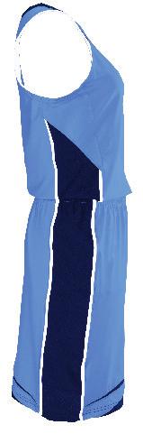 WOMEN S PERFORMANCE GAME JERSEY WOMEN S PANEL GAME SHORT Step : Body, upper back inserts Columbia Blue