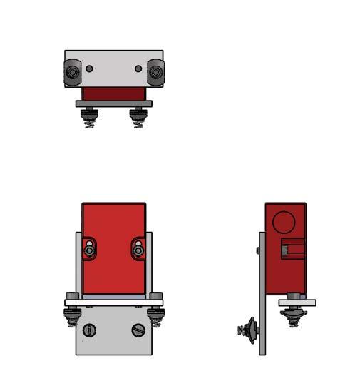 Mounting bracket for key (2 x) ISO 4762 M5x20 ASI 141 (2 x) ISO 10642