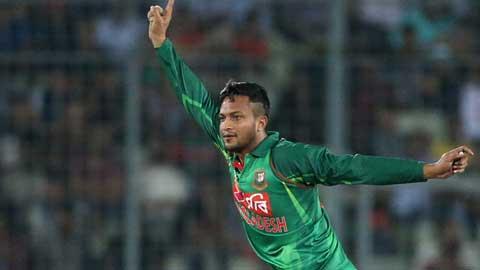 Bangladesh Captain, Shakib Al Hasan became the fastest player - to complete the double of 200 wickets and 3000 runs in the Test cricket He achieved the feat in his 54 th Test beating the