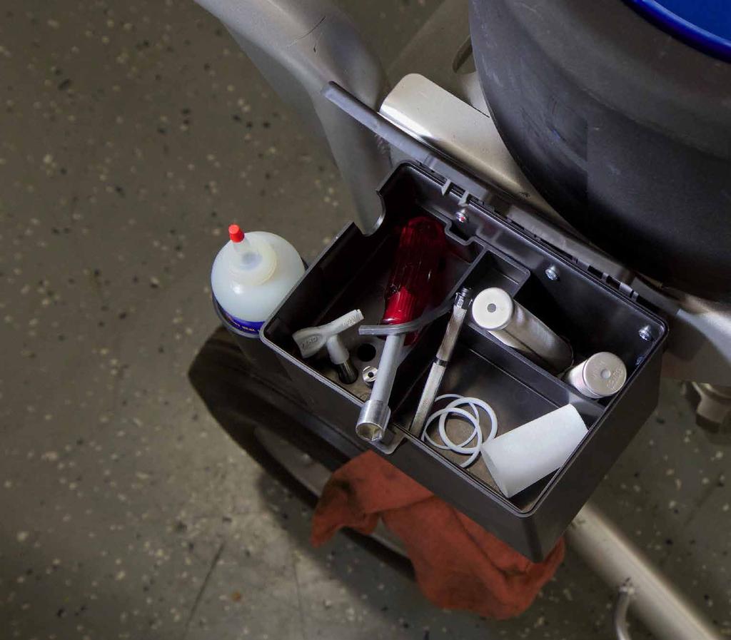 Sprayers require simple maintenance we ve made it easy. A factory installed toolbox contains common items that every applicator should have on the job site.