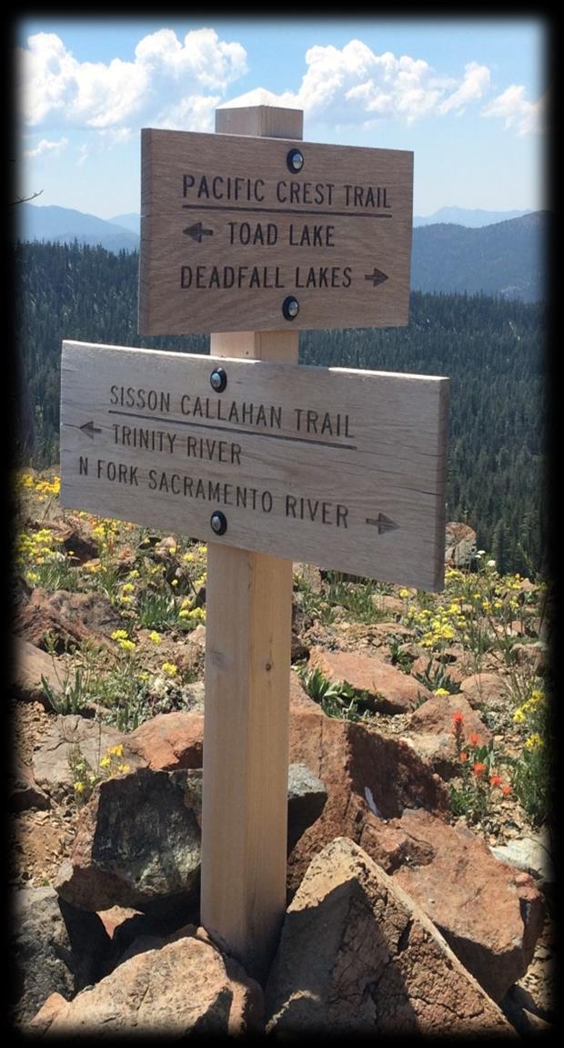 17 miles of the Pacific Crest Trail with access to camping locations, water sources and road access points Two additional PCT trailhead access points (Deadfall and Cabin Meadows) Access to 10
