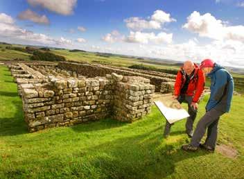 Housesteads is set high on a dramatic ridge and is the best preserved of all the Roman forts along Hadrian s Wall.