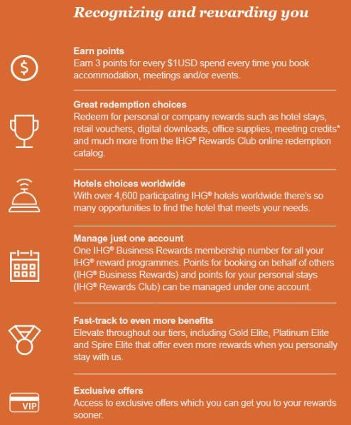 IHG Business Rewards Now you can get even more from booking with us when you make bookings on behalf of others, we re here to reward you.
