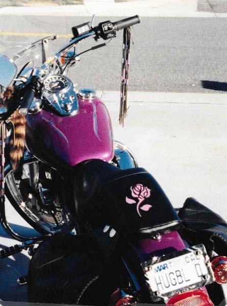 My love of motorcycles began in high school when I was age 14 and I would sneak out to ride behind my 18-year-old boyfriend who had a 750 Triumph.