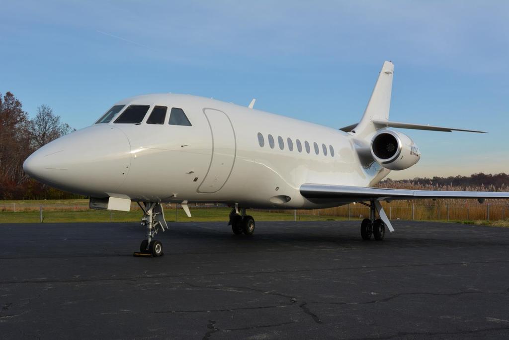 EXTERIOR EXTERIOR DESCRIPTION (Repainted, March 20,2013 at Dassault Falcon Services, Wilmington) Matterhorn White with no accent stripes and temporary registration.
