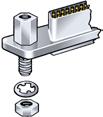 Micro-D ccessories Stainless Steel Jackpost Kits Standard Hex, Rear Panel or Rear Panel PC 080-00-00-1XX, 500-069-X-X, 177-504-X-X and 177-505-X-X-X Rear Panel Mount Micro-D Jackpost Micro-D Jackpost