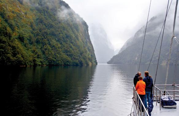 Doubtful Sound is a remote wilderness of many moods, one minute clear, blue and sundrenched, the next mysterious and mist-shrouded For all enquiries and reservations Contact a Real Journeys Visitor