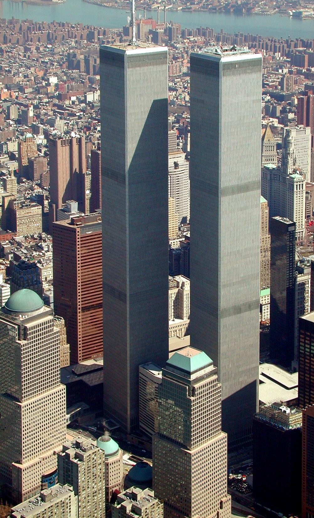 The World Trade Center was a plaza of many businesses. The Twin Towers were the tallest of all of them.