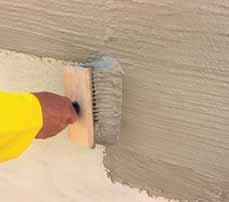 Kao podloge pogodne su sve čiste i nosive podloge iz betona i zidane površine kao i žbukane površine iz cementa odnosno vapneno cementnog morta.