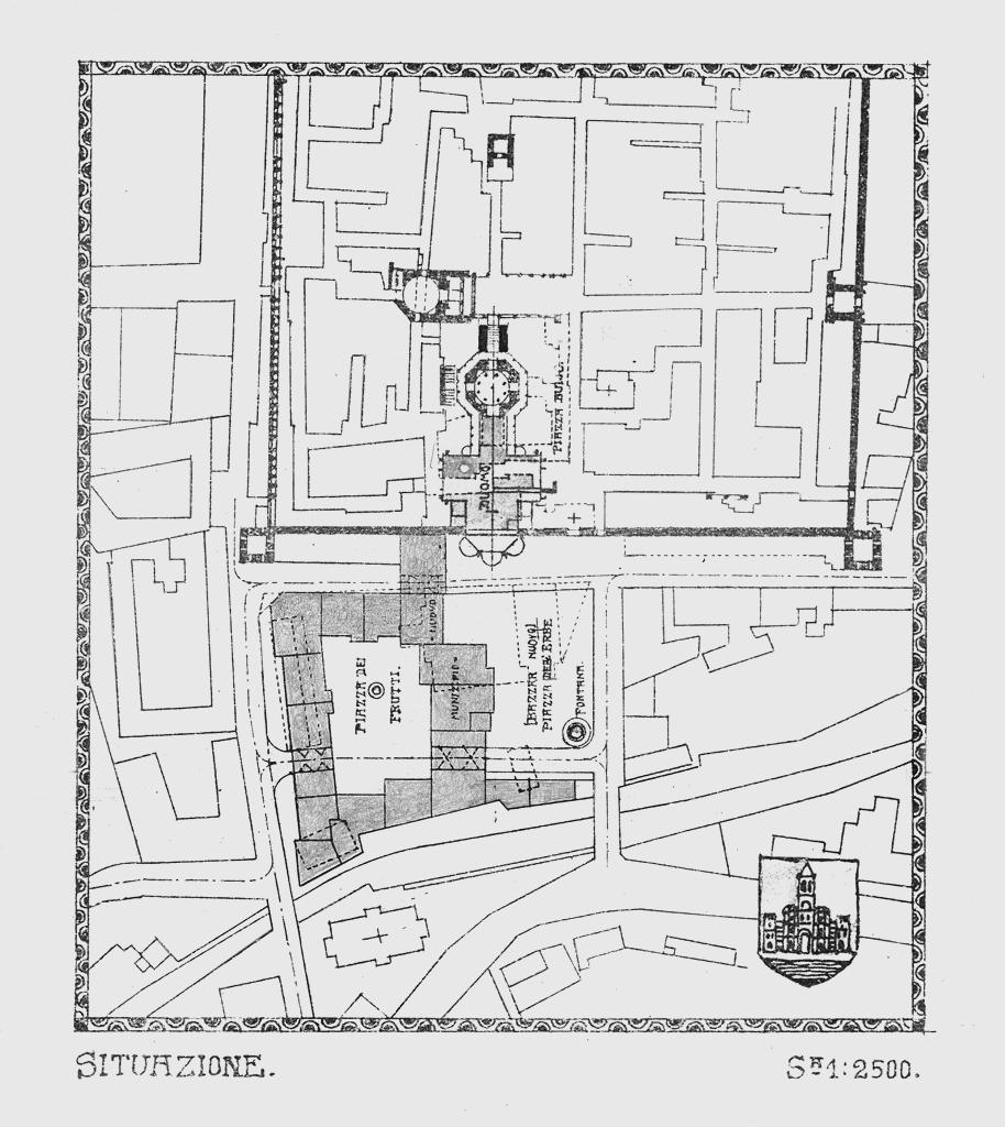 4. Plan istočnog dijela Dioklecijanove palače i pazara.