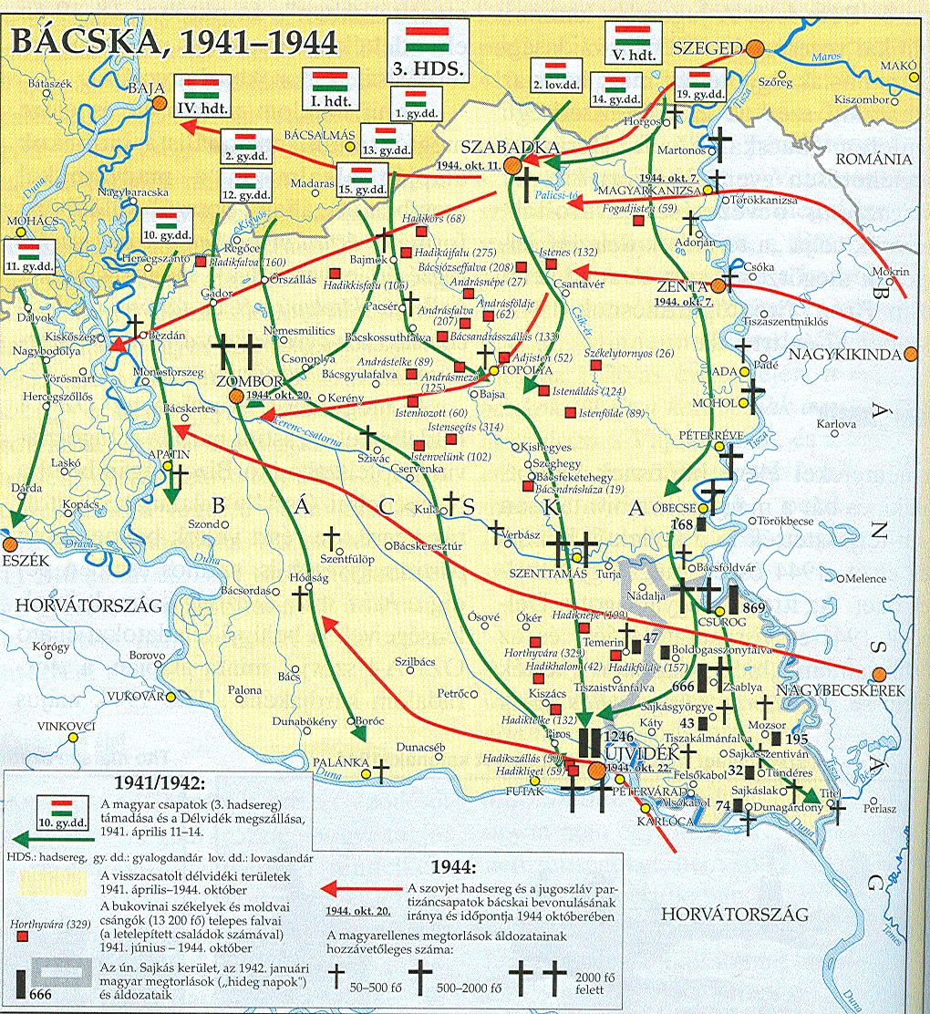 WAR EVENTS IN 1941 and 1944 BÁCSKA DURING THE SECOND WORLD WAR BAČKA tokom Drugog