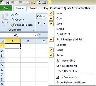 Quick Access Toolbar (QAT) QAT je paleta alatki za brz pristup opicijama.