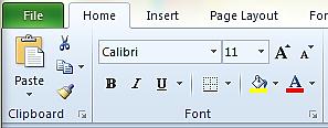 Formatizovanje ćelija Alati koji omogućavaju osnovna formatizovanja smešteni su na kartici Home u grupi Font i dijalogu Font ( Font Dialiog Box Launchet), koji nudi dodatne formate.