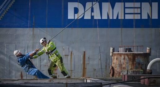 WHO WE ARE CUSTOMER FOCUSED Throughout its long history, Damen has understood the importance of working closely with its clients in every sense of the term.