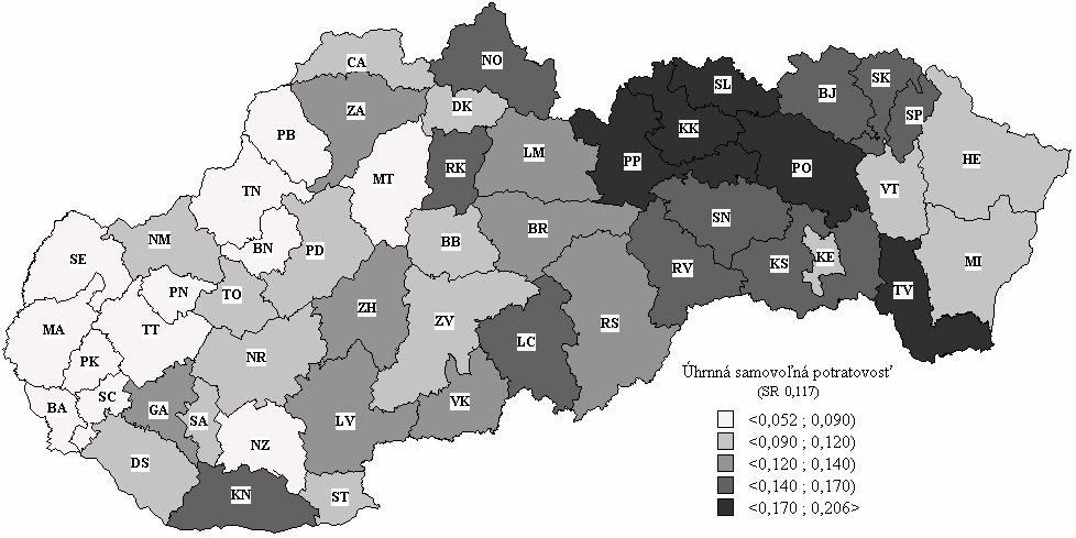 4. Potratovosť 33 Nízku úroveň umelej potratovosti v obvodoch severovýchodného Slovenska ovplyvňuje niekoľko faktorov.